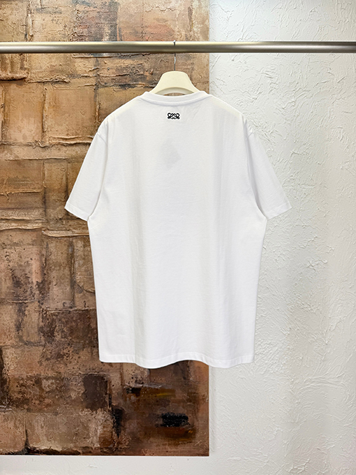 ロエベ Loewe 180周年記念限定アップリケ刺繍入り半袖Tシャツ