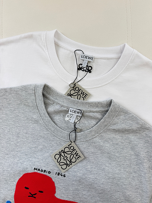 ロエベ Loewe 180周年記念限定アップリケ刺繍入り半袖Tシャツ