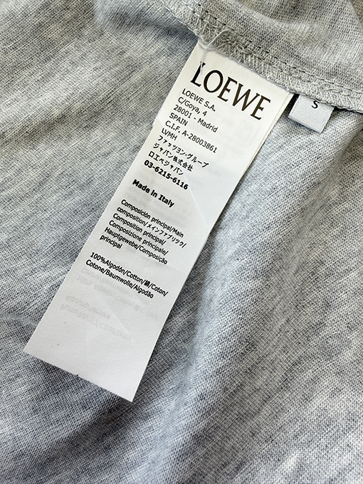 ロエベ Loewe 180周年記念限定アップリケ刺繍入り半袖Tシャツ
