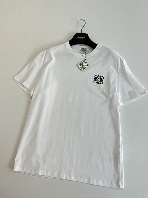 ロエベスーパーコピー Louis Wain Anagram シリーズ刺繍入り半袖Tシャツ