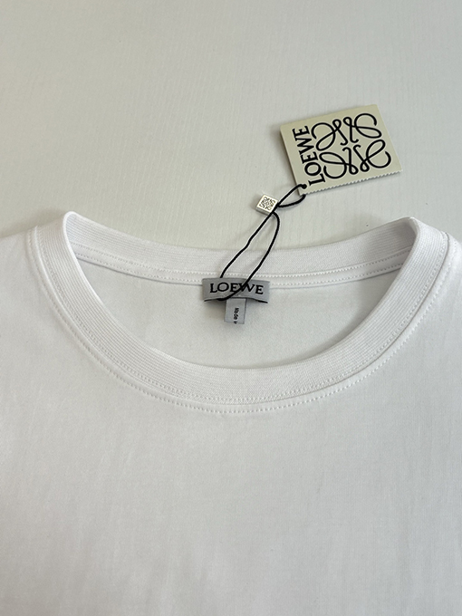 ロエベスーパーコピー Louis Wain Anagram シリーズ刺繍入り半袖Tシャツ
