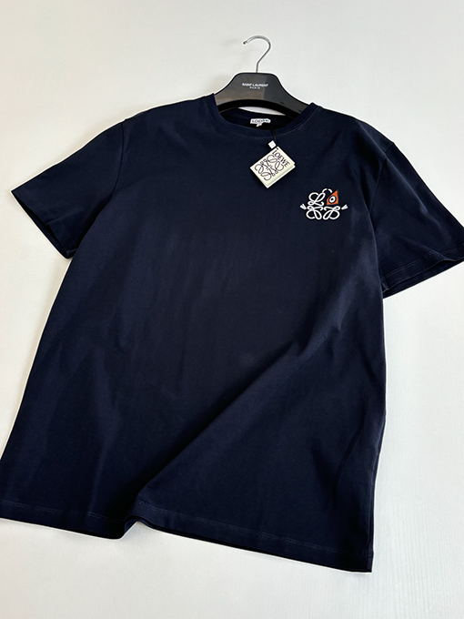 ロエベ Louis Wain コラボレーションロゴ刺繍入りクルーネック半袖Tシャツ