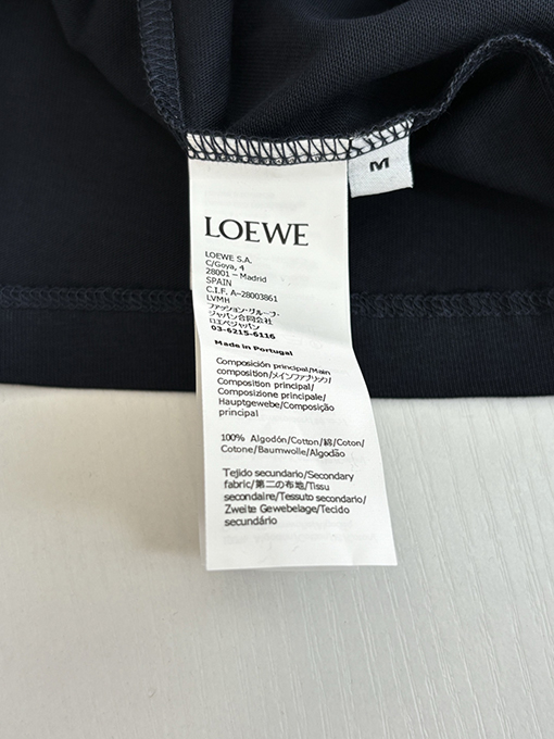 ロエベ Louis Wain コラボレーションロゴ刺繍入りクルーネック半袖Tシャツ