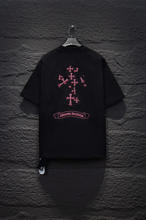 クロムハーツンコピー 刺繍入り半袖Tシャツ