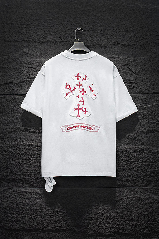 クロムハーツンコピー 刺繍入り半袖Tシャツ
