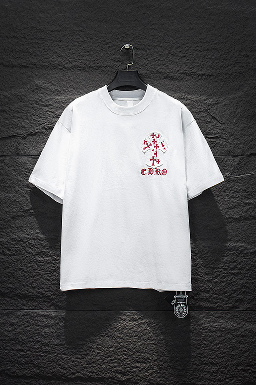 クロムハーツンコピー 刺繍入り半袖Tシャツ