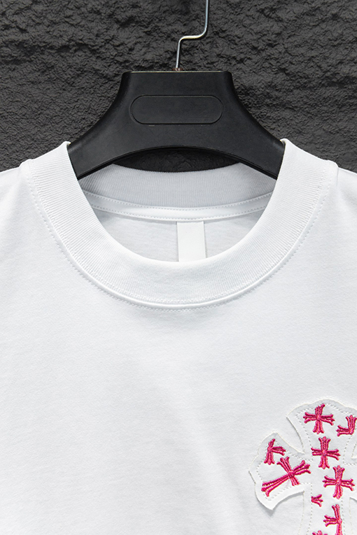 クロムハーツンコピー 刺繍入り半袖Tシャツ
