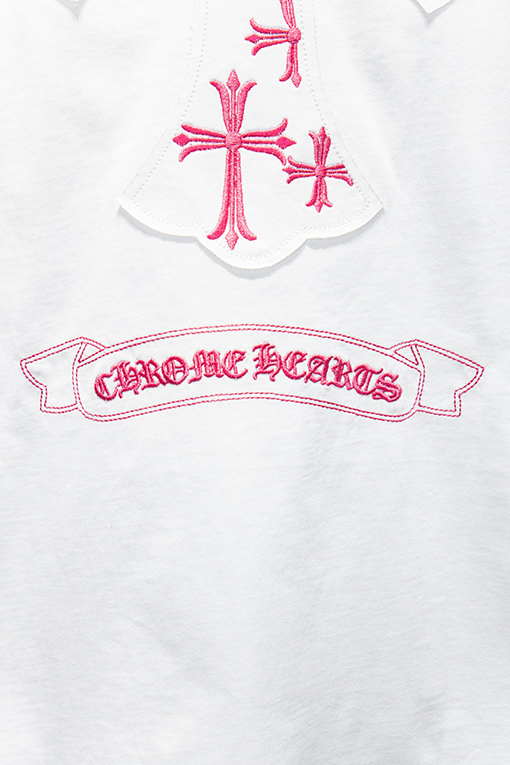クロムハーツンコピー 刺繍入り半袖Tシャツ