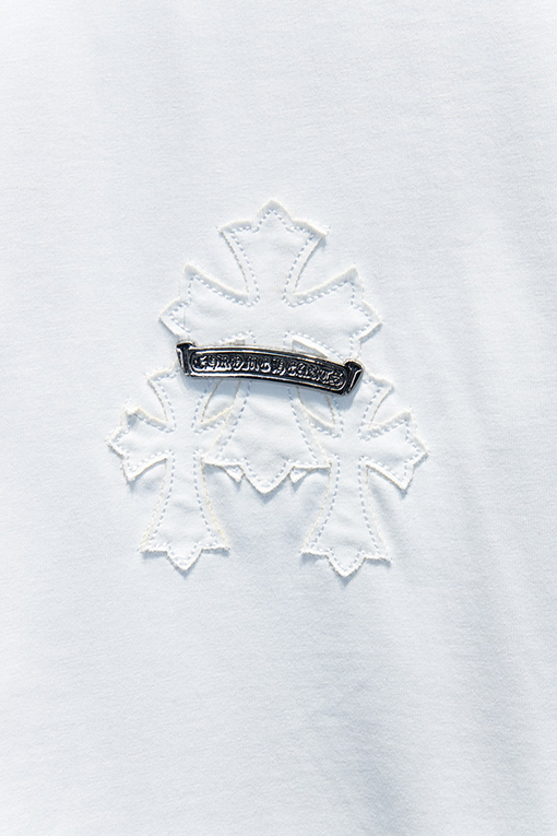 クロムハーツ パッチワークアップリケ ヘビー刺繍 半袖Tシャツ