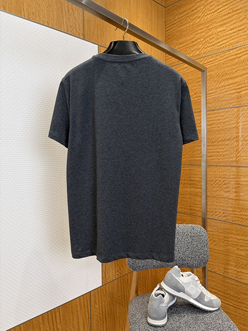 ヴェルサーチコピー メデューサ刺繍入りクルーネック半袖Tシャツ