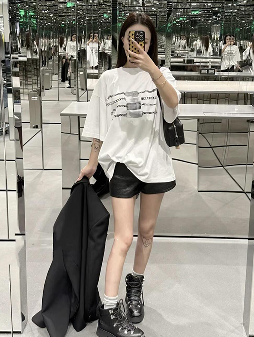 アレキサンダーワン ブレスレット柄半袖Tシャツ