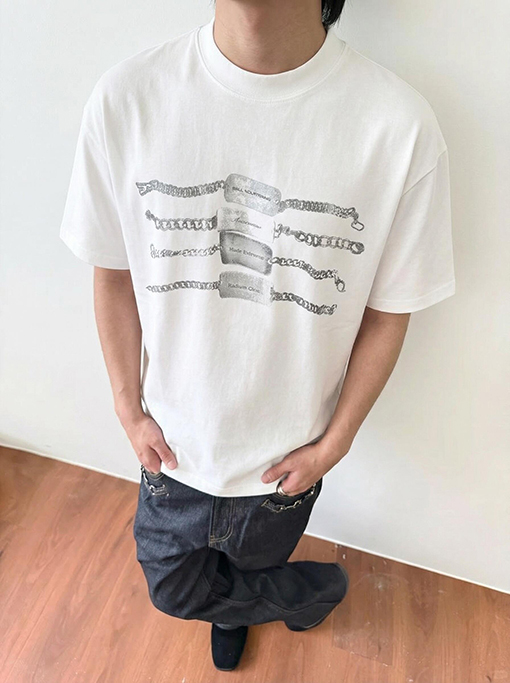 アレキサンダーワン ブレスレット柄半袖Tシャツ