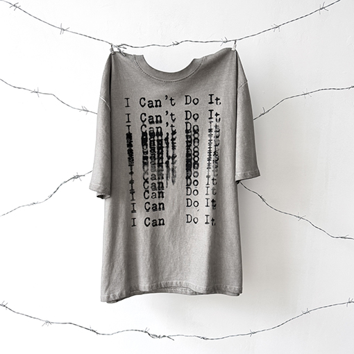 セントマイケル 限定ホワイトインクダイレクトプリント半袖Tシャツ