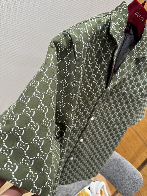 グッチコピー ダブルGジャカード半袖シャツ