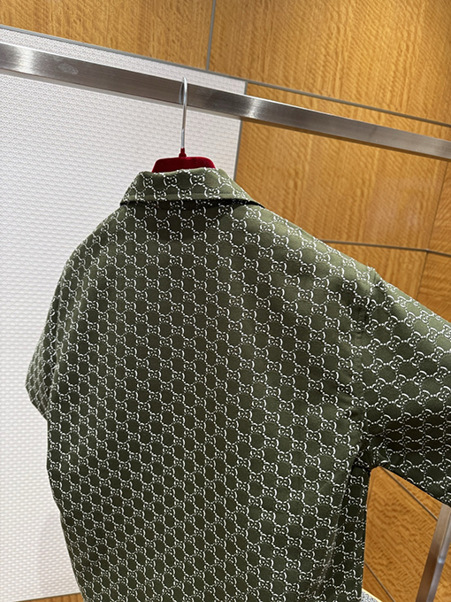 グッチコピー ダブルGジャカード半袖シャツ