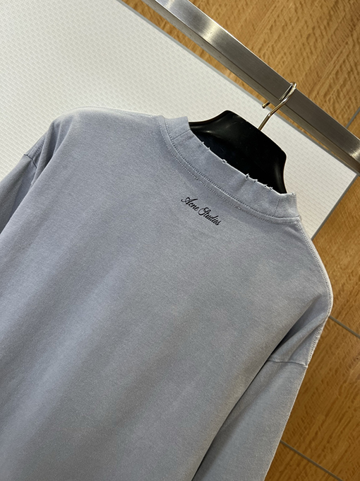 アクネストゥディオズ Acne Studios ローズプリントメッシュフェイクツーピース長袖シャツ