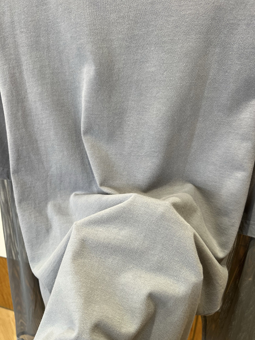 アクネストゥディオズ Acne Studios ローズプリントメッシュフェイクツーピース長袖シャツ