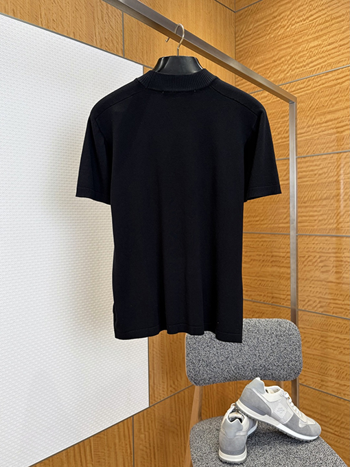 アクネストゥディオズスーパーコピー Acne Studios 手書き刺繍入りニット半袖Tシャツ
