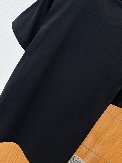 バーバリーコピー メタルウォーホースのロゴ入り無地カジュアル半袖Tシャツ