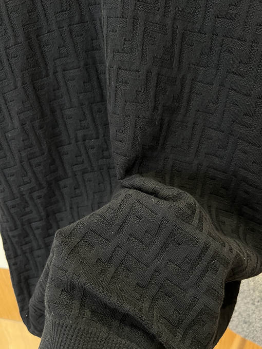 フェンディ ダブルFジャカードニット半袖Tシャツ