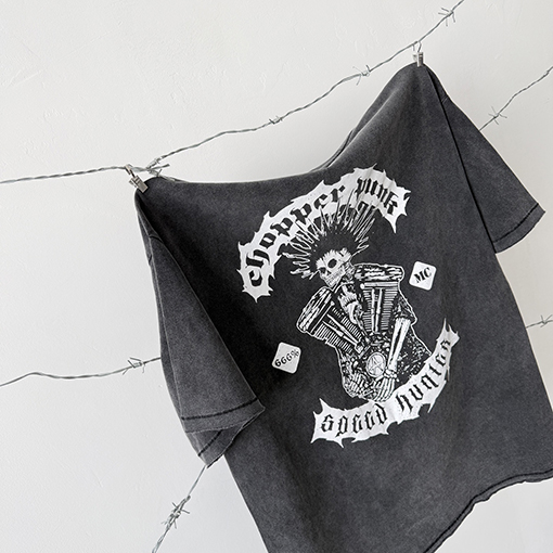 セントマイケル 反逆なモーターサイクルスカル限定半袖Tシャツ
