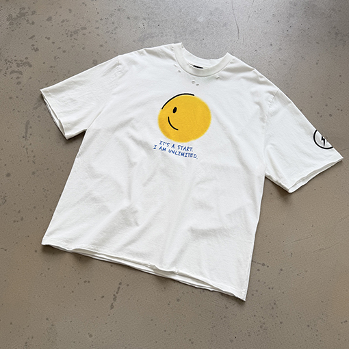 セントマイケルスーパーコピー IT'S A START I M NOT DONE YET コラボレーションレター入り半袖Tシャツ