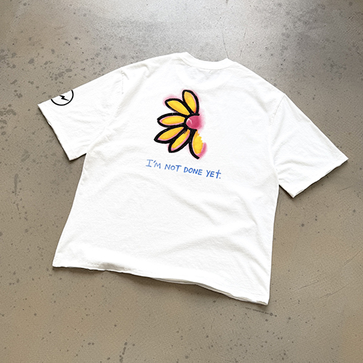 セントマイケルスーパーコピー IT'S A START I M NOT DONE YET コラボレーションレター入り半袖Tシャツ