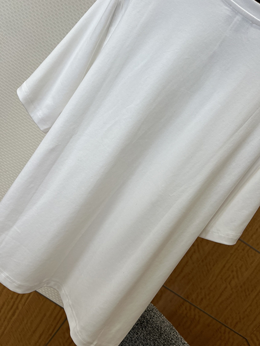 エルメス 全面プリントのクルーネック半袖Tシャツ
