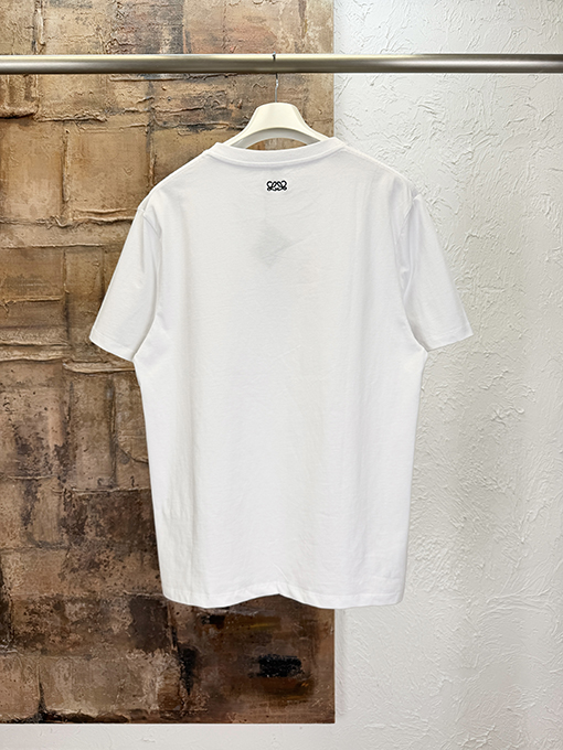 ロエベコピー Loewe 180周年記念プリント刺繍入り半袖Tシャツ