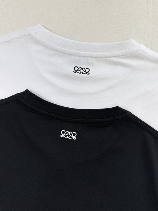 ロエベコピー Loewe 180周年記念プリント刺繍入り半袖Tシャツ