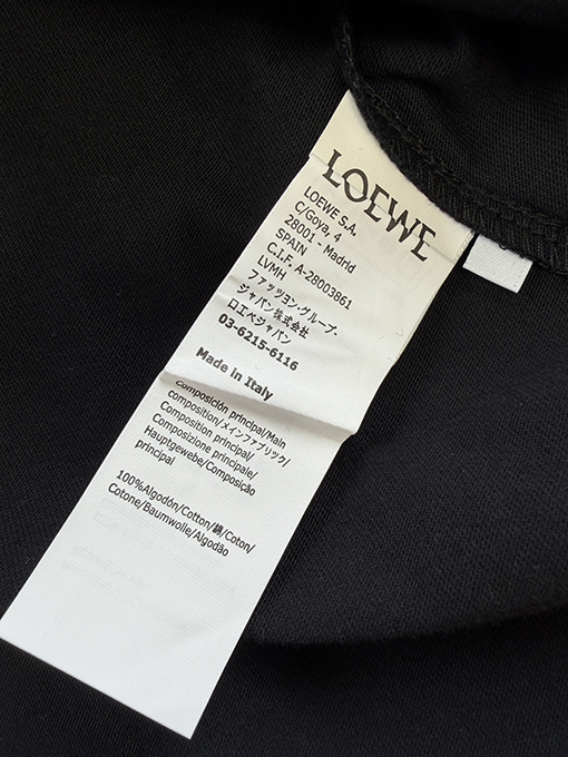 ロエベコピー Loewe 180周年記念プリント刺繍入り半袖Tシャツ