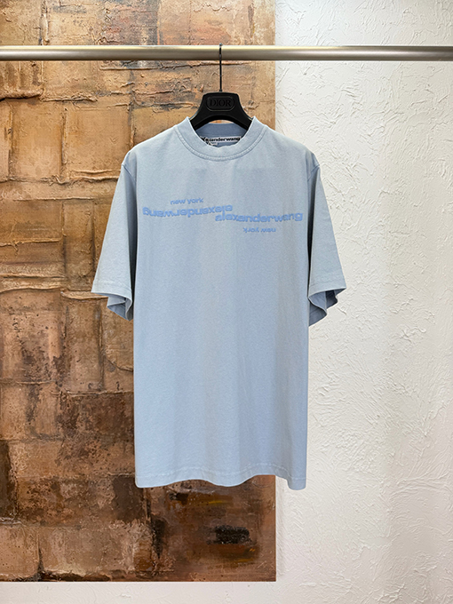 アレキサンダーワンスーパーコピー Alexander Wang クラシックなカラーバーニングフォームプリント半袖Tシャツ