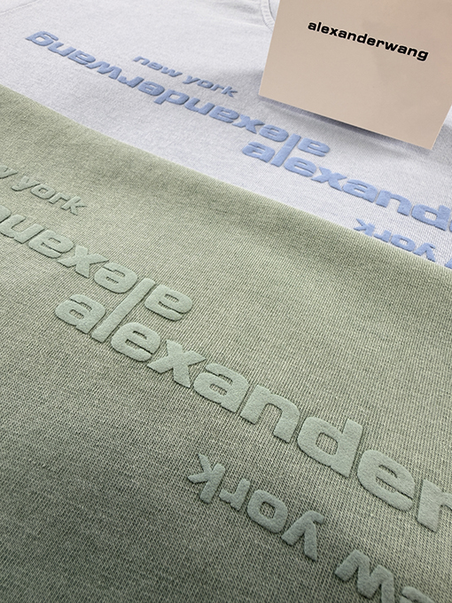 アレキサンダーワンスーパーコピー Alexander Wang クラシックなカラーバーニングフォームプリント半袖Tシャツ