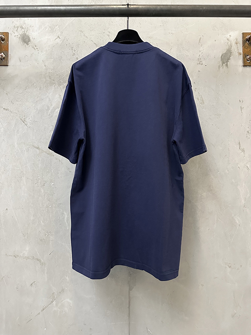 サンローランコピー クラシックな小さなロゴ刺繍入りの厚の半袖Tシャツ