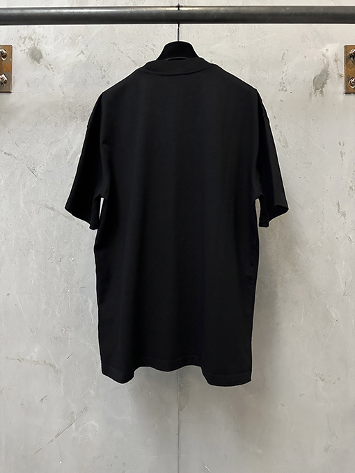 サンローランコピー クラシックな小さなロゴ刺繍入りの厚の半袖Tシャツ