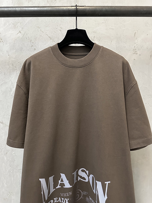 マルタン マルジェラ レトロロゴプリントの半袖Tシャツ