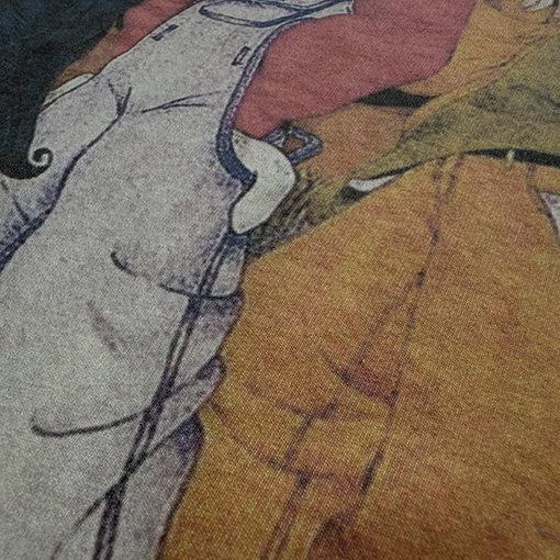 セントマイケルコピー Vintage レトロスタイルのTLC記念ショートワイドネック半袖Tシャツ