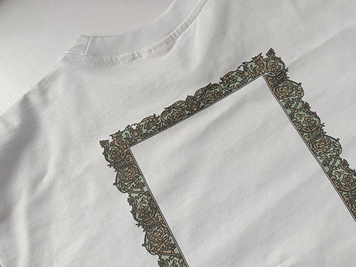 セントマイケル LOVE ALL LIMITATION NOW 背面にプリントありフレームなしダメージのレトロプリント半袖Tシャツ