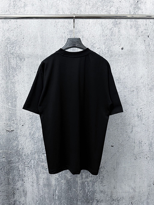 シャネルスーパーコピー フロッキーとプレスをしたカップルけ半袖Tシャツ