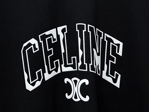 セリーヌ CELINE 文字ロゴ入りカップル半袖Tシャツ