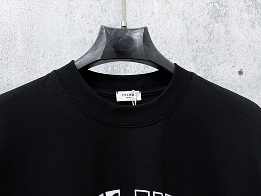 セリーヌ CELINE 文字ロゴ入りカップル半袖Tシャツ