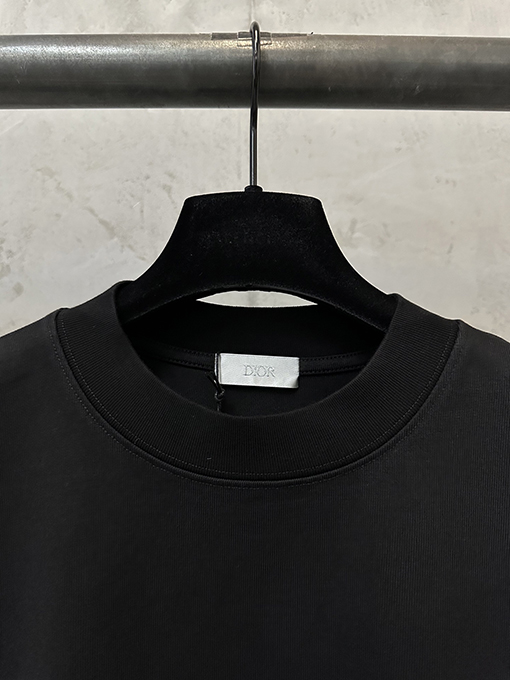 ディオールスーパーコピー Dior 字母ロゴ刺繍入りヘビーウェイト半袖Tシャツ