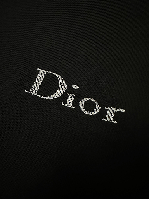 ディオールスーパーコピー Dior 字母ロゴ刺繍入りヘビーウェイト半袖Tシャツ