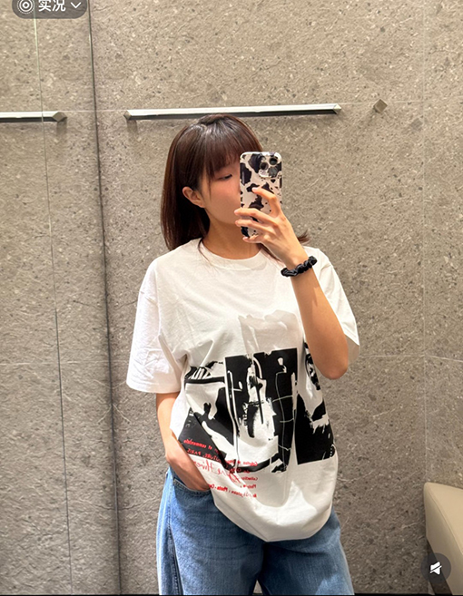 ジバンシィ ポートレートプリント半袖Tシャツ