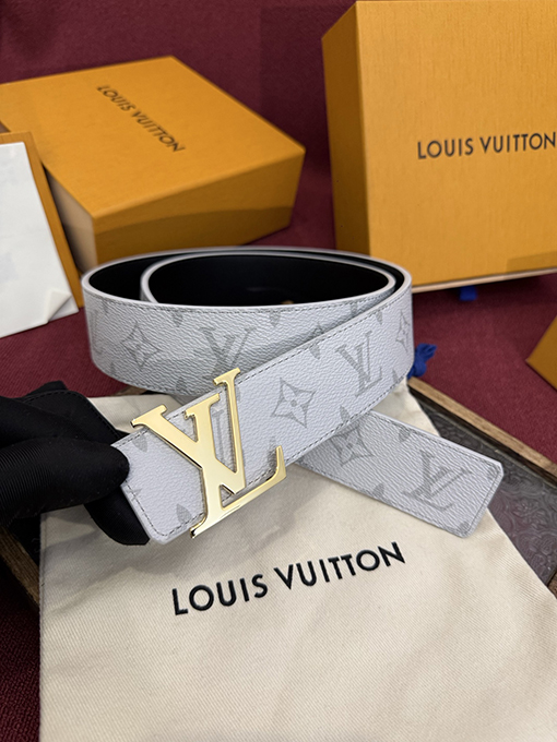 ルイヴィトンコピー LV Initiales Monogram ファッションリバーシブル両面ベルト