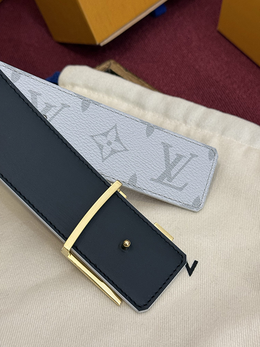 ルイヴィトンコピー LV Initiales Monogram ファッションリバーシブル両面ベルト