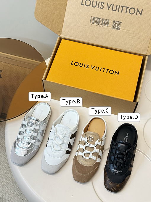 ルイヴィトン レディースドイツ製のトレーニングシューズ、おしゃれなフラットハーフスリッパ
