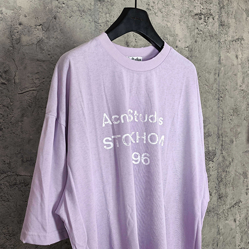 アクネストゥディオズスーパーコピー Acne Studios 1996 クラシックシリーズのダメージをした泥染め半袖Tシャツ