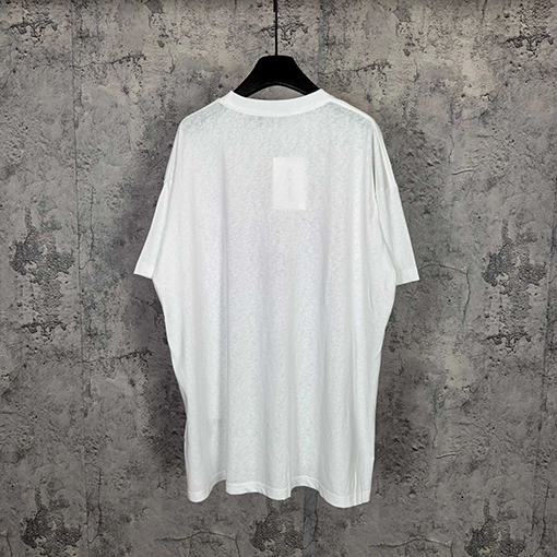 アクネストゥディオズコピー Acne Studios 1996 クラシックロゴ入りフロッキー半袖Tシャツ