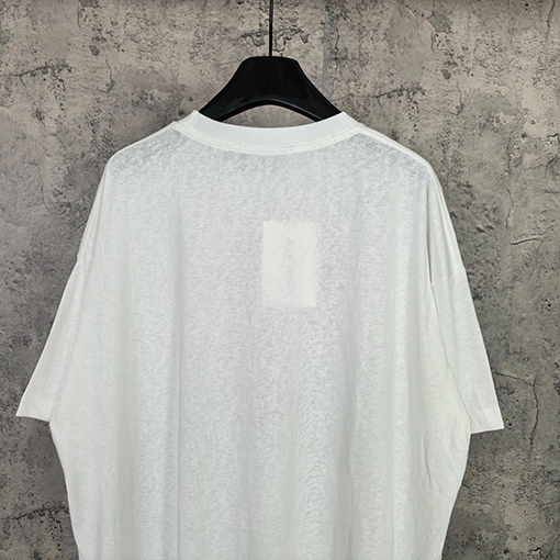 アクネストゥディオズコピー Acne Studios 1996 クラシックロゴ入りフロッキー半袖Tシャツ